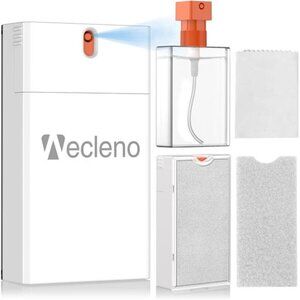 Screen Cleaner Spray and Wipe, 2Fl Oz Refillable Computer Screen Cleaner,